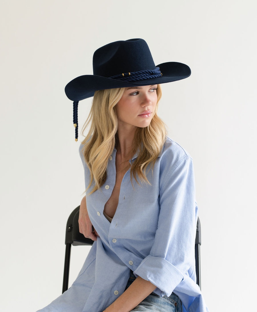 The Roundup Part II Cowboy Hat - Dark Blue